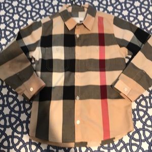 Burberry authentic kids button down shirt